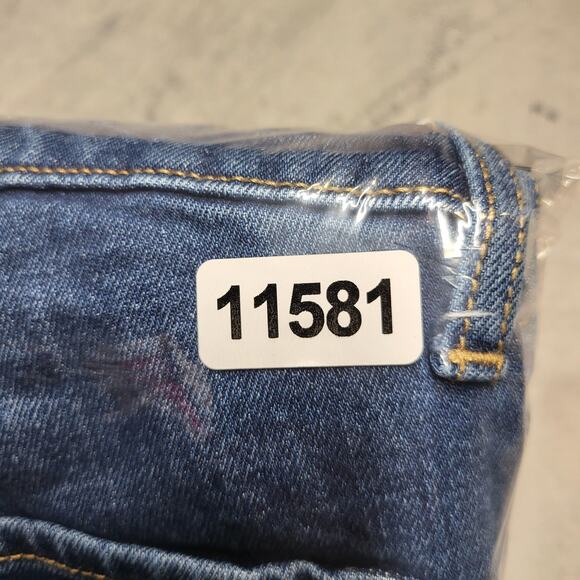 Old Navy Jeans Womens 12 Blue High-Rise Loose Utility Carpenter Straight Denim - Picture 10 of 10